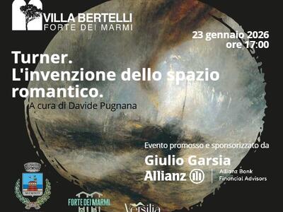 "Turner l'invenzione dello spazio romantico": conferenza di Davide Pugnana a Villa Bertelli, venerdì 23 gennaio