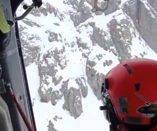 Cade in cordata sulla Pania della Croce: portata con Pegaso a Cisanello una dona di Montignoso