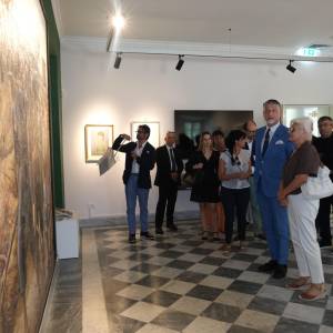 Ministro Giuli al Museo di Arte Moderna Quarto Platano di Villa Bertelli 6