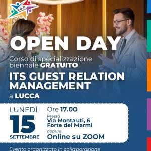Open Day Forte dei Marmi 15.09 Its Guest Relation Management (locandina)