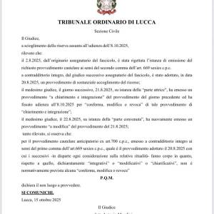 Circolo velico a Torre del Lago Puccini - sentenza giudice Mondini