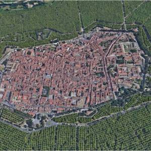 efficientamento energetico-Simulazione bosco urbano su Lucca