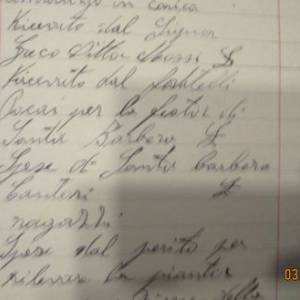 Festa di S. Barbara contributo ditte espoldenti Mossi e Pocai r