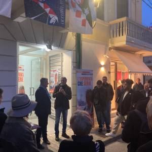 Stefano Baccelli inaugura la sede elettorale 1