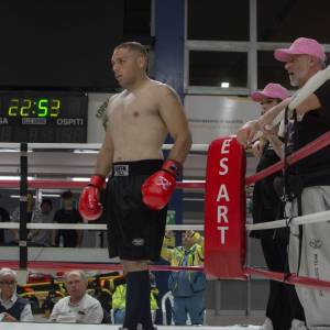 Vincenzo Bortone e lo staff tecnico composto da Nicole e Massimiliano Ghilarducci