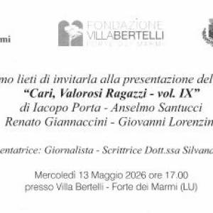 Presentazione IX volume Cari valorosi ragazzi r