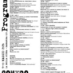 Contro la guerra programma