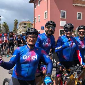 Giro E Enel foto partenza