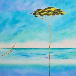 Riccardo Corti, olio su tela (mosta AZIMUT)