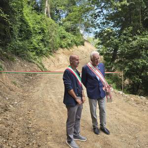 Strada Farnocchia Sant'Anna inaugurazione inizio lavori 1