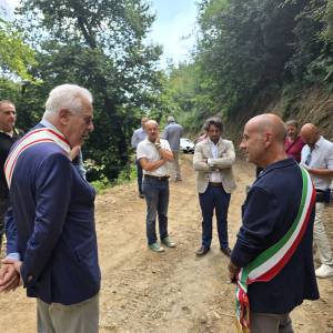 Strada Farnocchia Sant'Anna inaugurazione inizio lavori 2