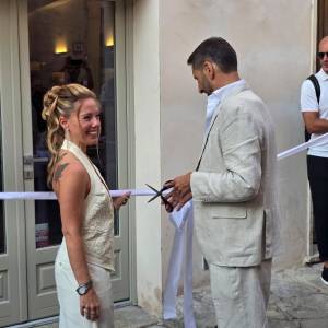 Dott. Giordano Borghi e consorte - Taglio del nastro 1